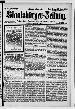 Staatsbürger-Zeitung vom 31.01.1905