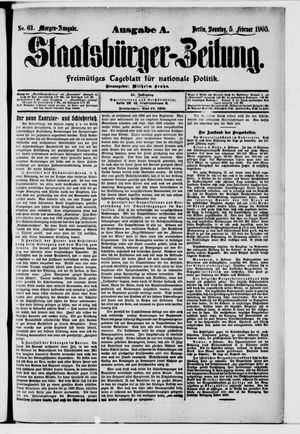 Staatsbürger-Zeitung vom 05.02.1905
