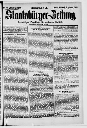 Staatsbürger-Zeitung vom 08.02.1905
