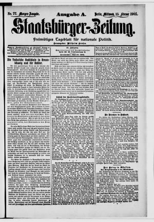 Staatsbürger-Zeitung vom 15.02.1905