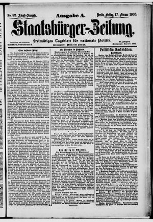 Staatsbürger-Zeitung vom 17.02.1905