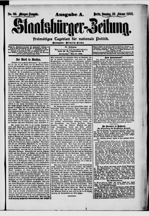 Staatsbürger-Zeitung vom 19.02.1905