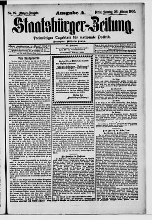 Staatsbürger-Zeitung vom 26.02.1905