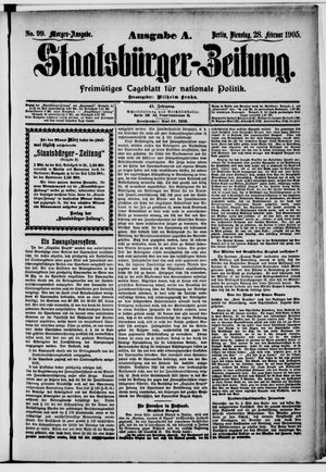 Staatsbürger-Zeitung vom 28.02.1905
