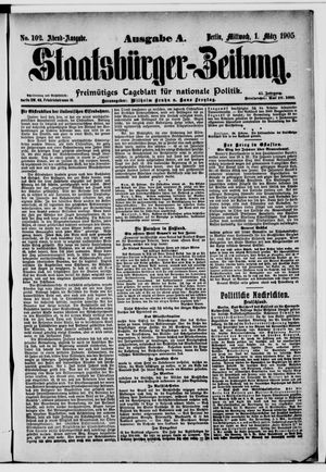 Staatsbürger-Zeitung on Mar 1, 1905