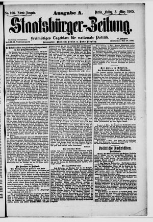 Staatsbürger-Zeitung vom 03.03.1905