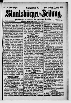 Staatsbürger-Zeitung vom 07.03.1905