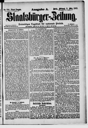 Staatsbürger-Zeitung vom 08.03.1905