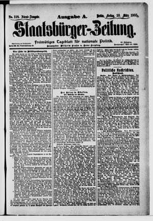 Staatsbürger-Zeitung vom 10.03.1905