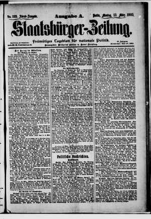 Staatsbürger-Zeitung vom 13.03.1905