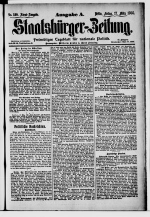 Staatsbürger-Zeitung vom 17.03.1905