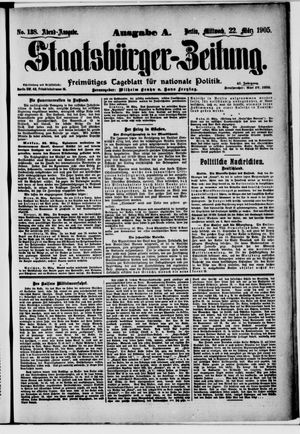 Staatsbürger-Zeitung vom 22.03.1905