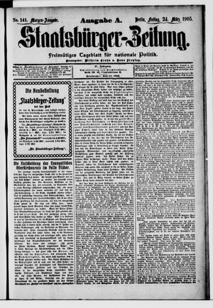 Staatsbürger-Zeitung vom 24.03.1905