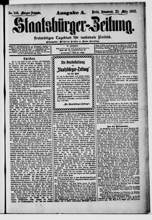 Staatsbürger-Zeitung vom 25.03.1905