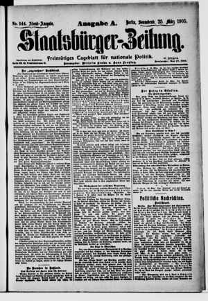 Staatsbürger-Zeitung vom 25.03.1905