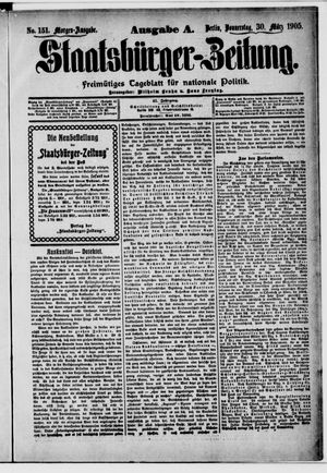 Staatsbürger-Zeitung vom 30.03.1905