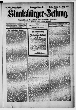 Staatsbürger-Zeitung vom 31.03.1905