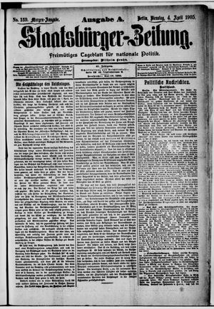 Staatsbürger-Zeitung on Apr 4, 1905
