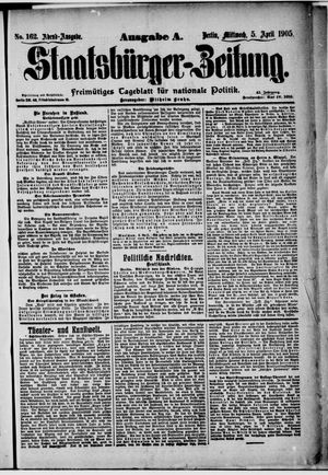Staatsbürger-Zeitung vom 05.04.1905