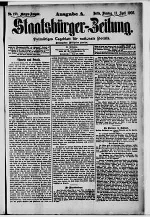 Staatsbürger-Zeitung on Apr 11, 1905