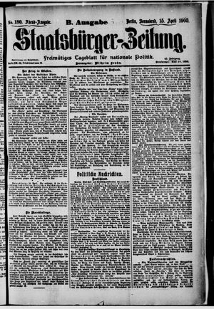 Staatsbürger-Zeitung vom 15.04.1905