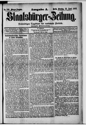 Staatsbürger-Zeitung vom 18.04.1905