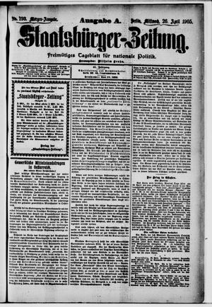 Staatsbürger-Zeitung vom 26.04.1905