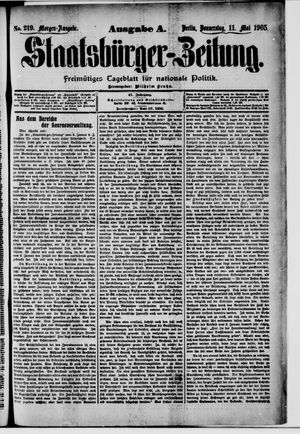 Staatsbürger-Zeitung on May 11, 1905