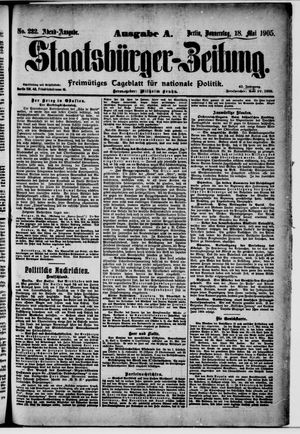 Staatsbürger-Zeitung vom 18.05.1905