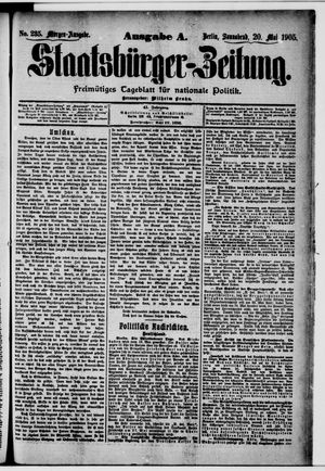 Staatsbürger-Zeitung vom 20.05.1905