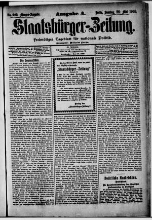 Staatsbürger-Zeitung vom 28.05.1905
