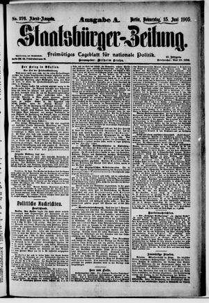 Staatsbürger-Zeitung vom 15.06.1905