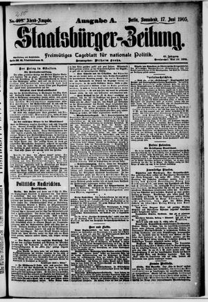 Staatsbürger-Zeitung vom 17.06.1905