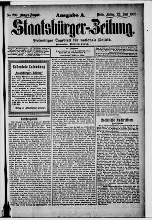 Staatsbürger-Zeitung vom 23.06.1905