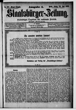 Staatsbürger-Zeitung vom 30.06.1905