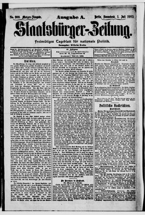 Staatsbürger-Zeitung vom 01.07.1905
