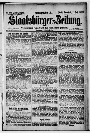 Staatsbürger-Zeitung vom 01.07.1905