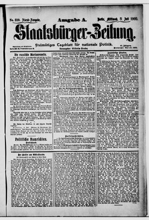Staatsbürger-Zeitung vom 05.07.1905