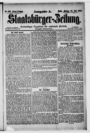Staatsbürger-Zeitung vom 10.07.1905