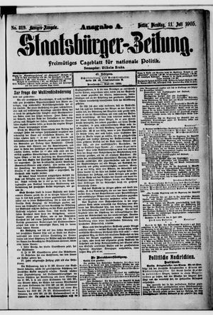 Staatsbürger-Zeitung vom 11.07.1905