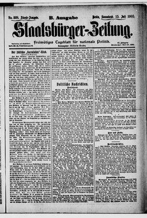 Staatsbürger-Zeitung vom 15.07.1905