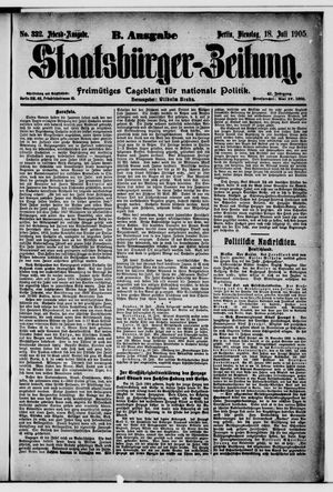 Staatsbürger-Zeitung vom 18.07.1905