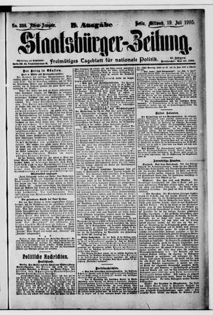 Staatsbürger-Zeitung on Jul 19, 1905