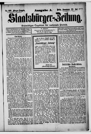 Staatsbürger-Zeitung vom 22.07.1905