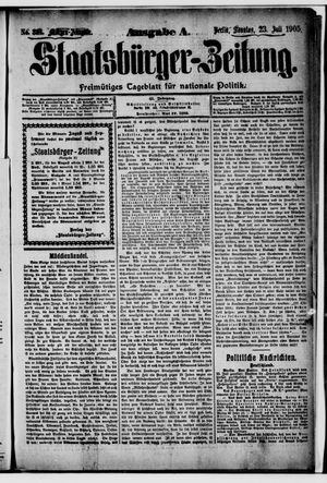 Staatsbürger-Zeitung vom 23.07.1905