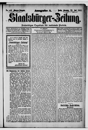 Staatsbürger-Zeitung vom 25.07.1905