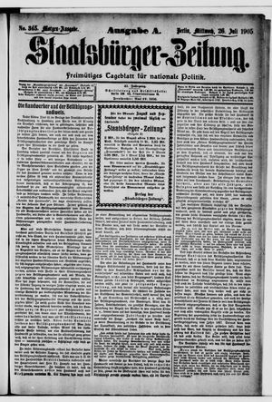 Staatsbürger-Zeitung vom 26.07.1905