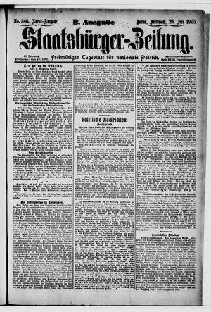 Staatsbürger-Zeitung vom 26.07.1905
