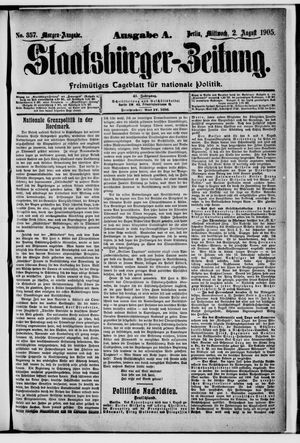 Staatsbürger-Zeitung vom 02.08.1905