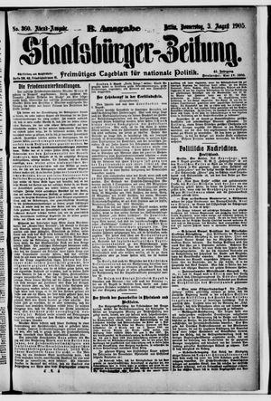 Staatsbürger-Zeitung vom 03.08.1905
